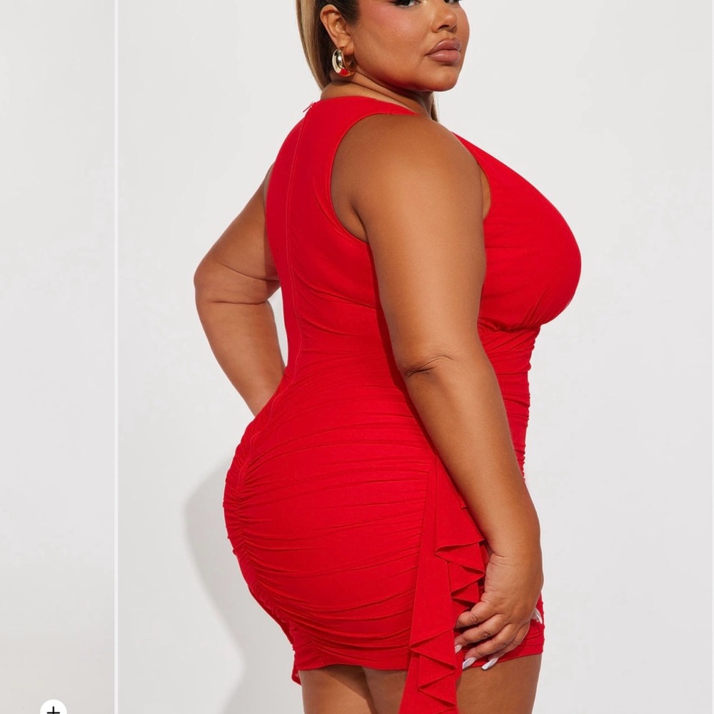 Sexy Red Mini Dress - Picture 2 of 3